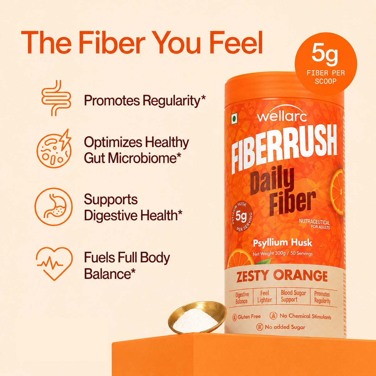 Wellarc FiberRush — Daily Fiber Supplement